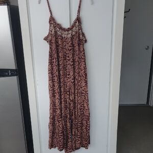 NATURAL LIFE Brown Patterned Maxi Dress